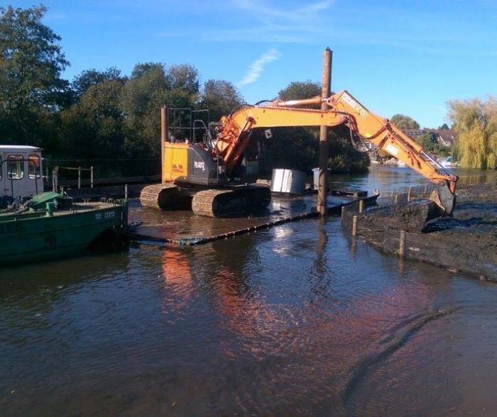 nico span and silts, river bank maintenance