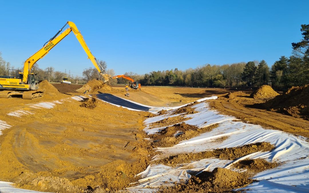 Visual Diary of New Lined Lake Construction 3