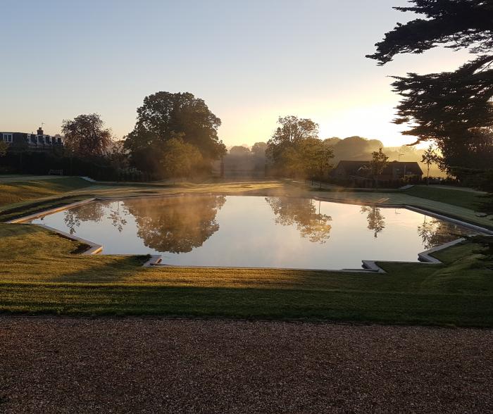 reflection pool construction