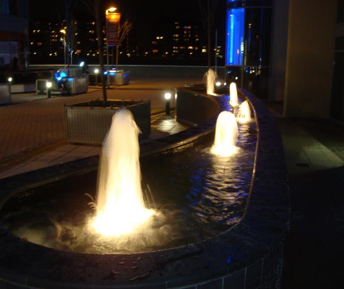 water feature lighting solutions